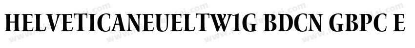 HelveticaNeueLTW1G BdCn GBpc EUC H字体转换